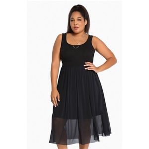 Torrid Mesh Midi Tank Dress